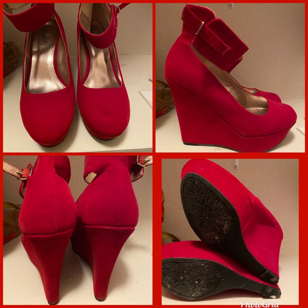Wedged shoes